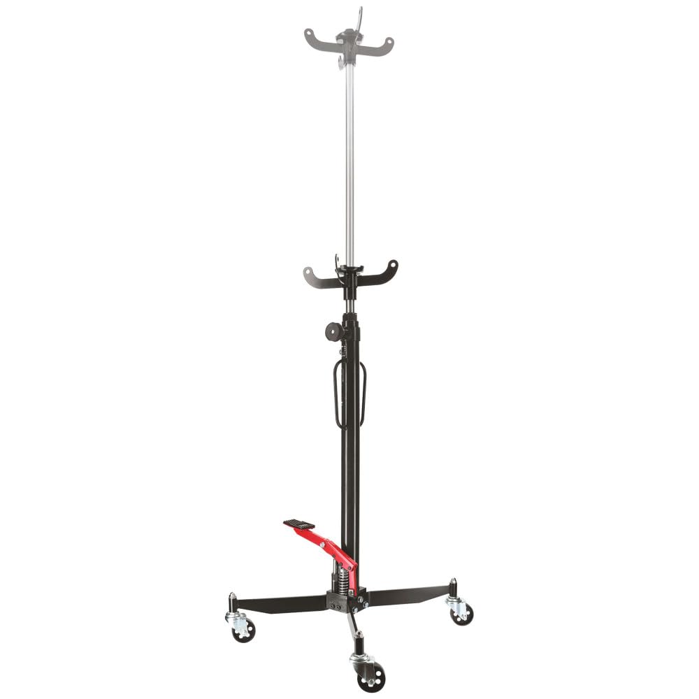 Autobest Vérin de Fosse tête réversible 600 kg - Roues pivotantes - Hauteur Maxi 2000 mm