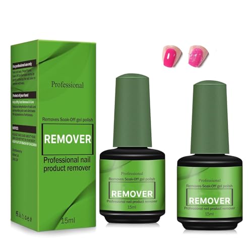 2 Pcs Removedor Esmalte Permanente,Elimina Fácil y Rápidamente el Esmalte