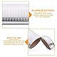 PACKOVE Brillenetui Aus Metall Brillenetui Aluminium Silbernes Brillenetui Brillenetui Schmal Brillenetui Hardcase Herren Hartschalen-Etui Für Brillen Sonnenbrillen Etui