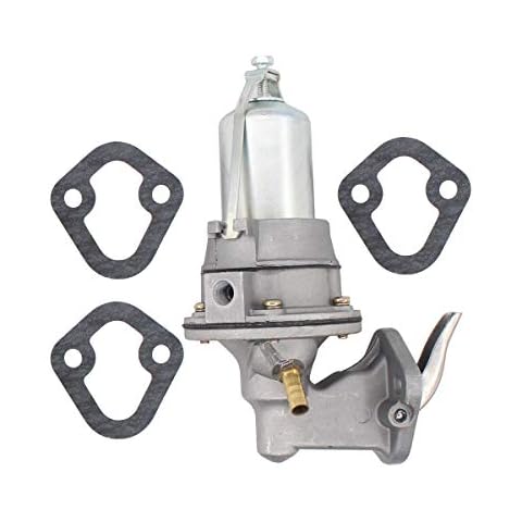 NewYall Fuel Pump with Gaskets for Mercruiser 2.5L 3.0L 3.7L 4.1L 140 470 485 488 160 165 200 OMC 100 110 120 140 Cover