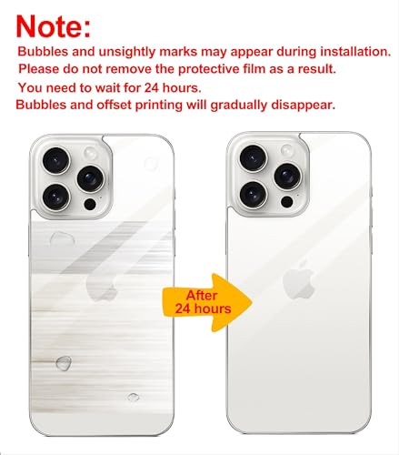 GIOPUEY[2 Pack Back Protector Compatible with iPhone 13 Pro Max, iPhone 13 Pro Max Back Protector Film, Soft TPU, Thin - Image 2