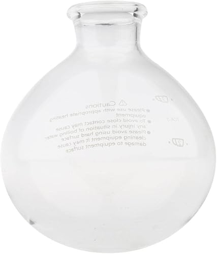 Flameer Syphon - Cafetera al vacío, sifón de sifón y espolvoreo superior, piezas de percoladores de café, 5 tazas debajo