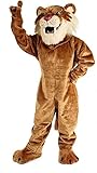 FurryWu Premium American Sabertooth Tiger Mascot Costumes & COOL FANS Inside (Default, S: 5'3' to 5'7')
