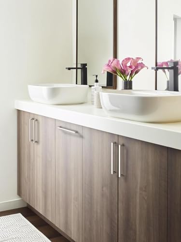 Image of Amerock BP36908PN | Polished Nickel Cabinet Pull | 7-9 /16 inch (192 mm) Center to Center Cabinet Handle | Monument | Furniture Hardware