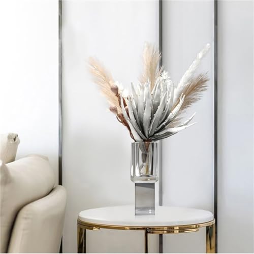 Flores simuladas de mesa con jarrón para decoración de salón de casa 3