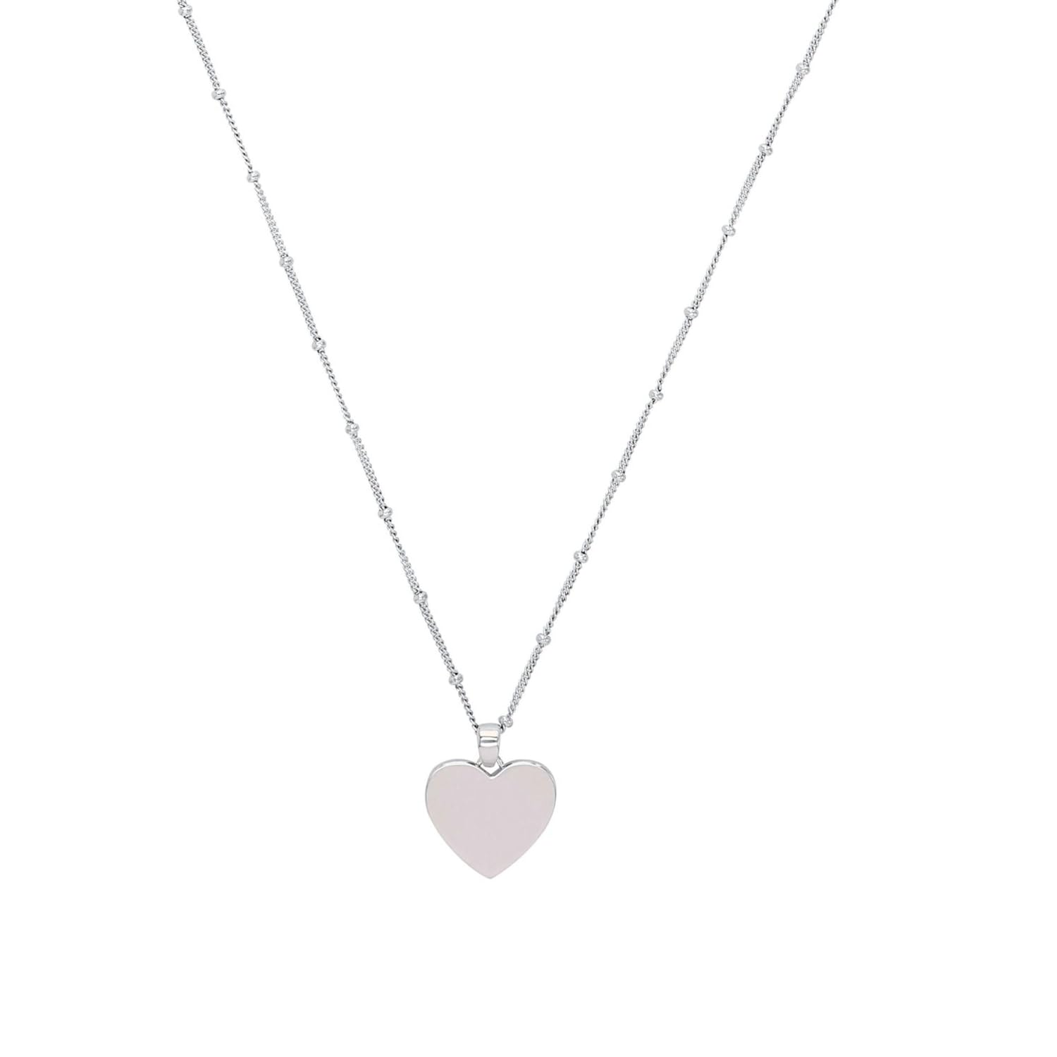 Amor Halskette aus 925 Sterling Silber für Damen, Halsschmuck, teilw. mit Schmuckstein, Silber 925 rhodiniert, Geschenk für Frau und Freundin, Kommt in Schmuckbox