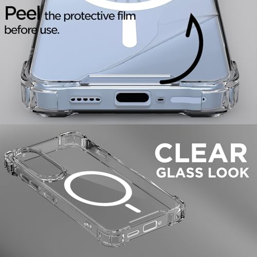 Image of Pikkme Back Cover for OnePlus Nord 5 5G Mag-Safe Shockproof PC + TPU Protective Case Magnetic Support Bumper Case (Transparent Mag-Safe)