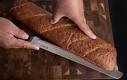 Humbee Chef Serrated Bread Knife For Home Kitchens Bread Knife 12 Inch Black #TOP6