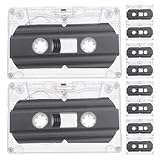 Potencial creativo para proyectos diy: ideal para crear sorpresas únicas para fiestas o regalos de audio emotivos con un toque vintage, cintas de casete vírgenes para grabación, cintas de casete vacías