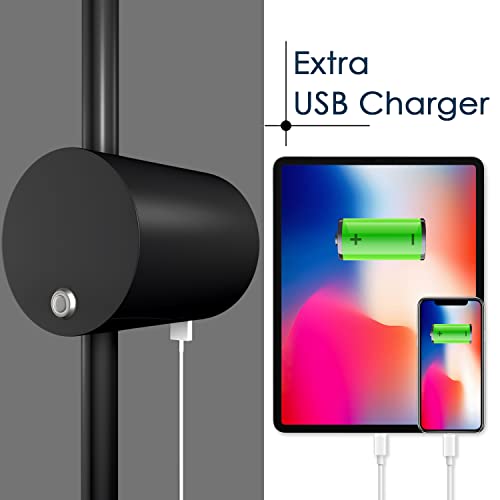 Adust Plug In Wall Sconces Wall Lamp For Bedroom, 17 Inch Minimalist Led Mordern Wall Lamp With Plug In Cord Set Of Two Bed Lights For Living Room Bedroom Dimmable Led 3000K, 4000K, 6000K(17 Inch) #TOP2