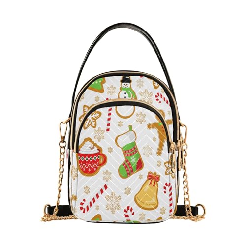 Crossbody Bags Crossbody Purse Chest Bag Christmas Gingerbread Snowman for Women Trendy