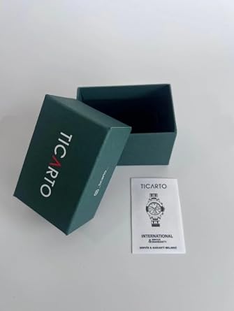 Ticarto Erkek Çelik Kol Saati, Metal Kasa, Quartz Mekanizma, 45mm, Siyah, Cam Ekran