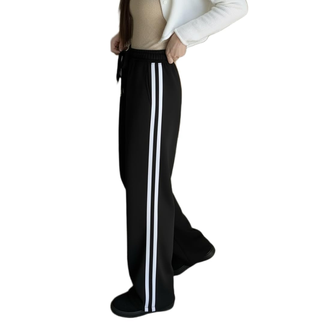 dockstreet Track Pant for Women || Baggy Fit || Track Pants || Full Elastic Jogger Track Pant ||-picture-52
