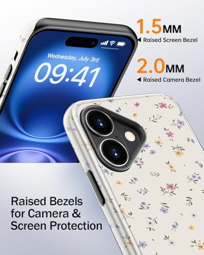 MERRO for iPhone 17 Case,Cute Floral Aesthetic Y2K Phone Cover — view 7