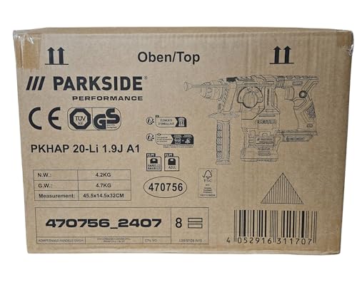 PARKSIDE PERFORMANCE PKHAP 20-Li A1 20V Akku-Meißelhammer – Bild 8