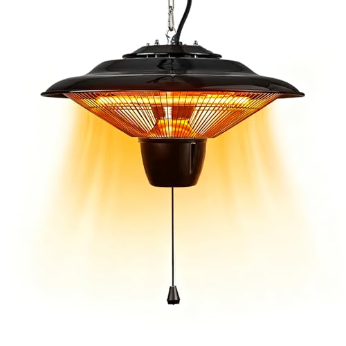 1500W Hanging Patio Heater for Outdoor,Ceiling Mounted Heaters for Balcony,
