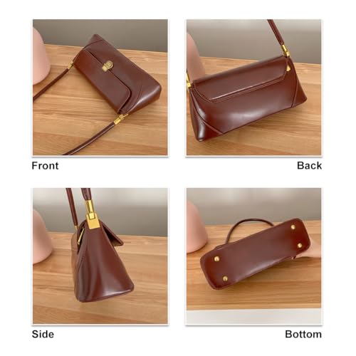 Image of Small Shoulder Bags for Women, Vintage Satchel Bags for Women Retro Classic Hobo Tote Handbag Mini Clutch Purses