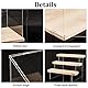 nbeads 3 Stufen Transparentem Acryl Vitrine, Klar Figuren Display Boxen Arbeitsplatten Box Aufbewahrungswürfel Organizer Staubdichter Schutz Vitrine Für Action Pop Figuren Sammlerstücke, 32x26x29 cm