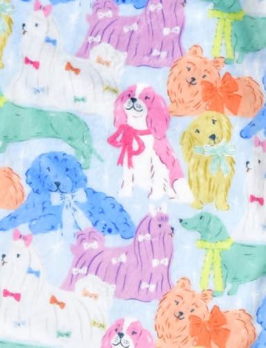 Image of iscream Big Girls Silky Soft Fun Print Plush Fleece Pants - Furry Friends Collection
