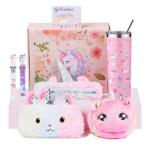 Haclury Halloween Unicorn Gifts Set for Girls Kids Toys Birthday Gift Box for...