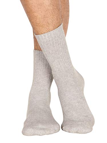 Image of Jockey 7035 Men's Compact Cotton Terry Crew Length Socks With Stay Fresh Treatment