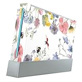 DeinDesign Skin kompatibel mit Nintendo Wii Folie Sticker Biene Blumen Muster