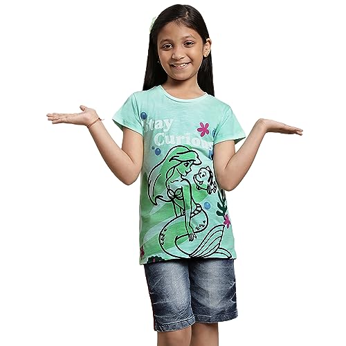 Image of Kidsville Girl's Printed Regular Fit T-Shirt