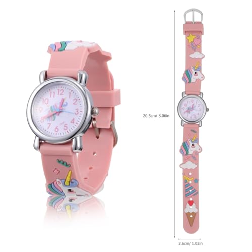 Pulsera y reloj para niñas diseño de unicornio COLLBATH correa cómoda resistente 5