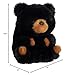 Aurora® Playful Rolly Pet™ Cuddles Black Bear™ Stuffed Animal - Compact Size for On-The-Go Fun - for Adults, Kids, Birthdays, and Anniversaries - Black 4.5 Inches