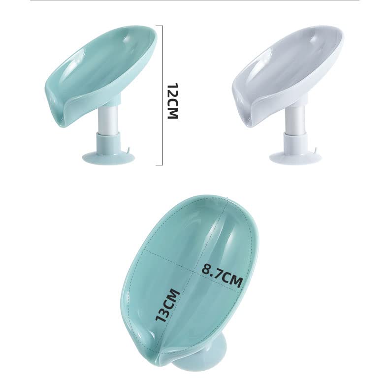 SEIFENHALTER 2er SET - Mit Haken Und Ablauf Ohne Bohren