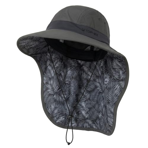 Image of TOP-EX Cooling Sun Hat with Neck Flap - UPF 50+ Wide Brim Breathable Hat for Hiking, Fishing & Big Heads