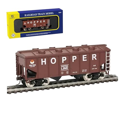 BrickBounty HO Scale Train Carriage, Carriage 1:87 Compatibile con tutte le ferrovie HO Model, Collezione e Regalo di Natale per gli appassionati di treni in miniatura (98120)