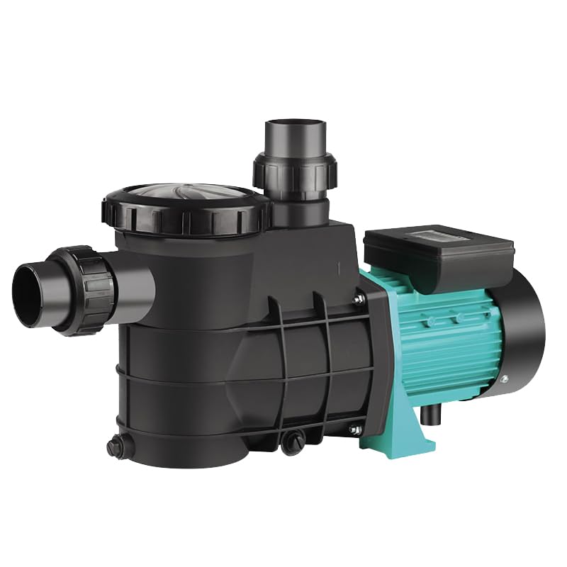 Bomba de agua autocebante para piscina de 1100W, bomba de circulación de alto flujo de 360L/min para piscina, estanque Koi, acuario, tanque de agua de mar