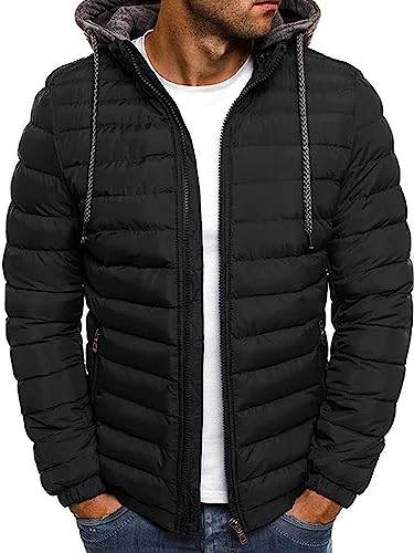 Image of Blaq Ash Men Puffer Jacket with Removable Hood | Removable Hood, Men's Outerwear, Puffer Style