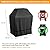 BBQ Grill Cover for Outdoor Grill 32 Inch, BBQ Gas Grill Cover Waterproof, Barbecue Cover with Adjustable Straps for Weber, Char-Broil, Brinkmann, Jenn Air, Nexgrill Grills 2 Burner, Black