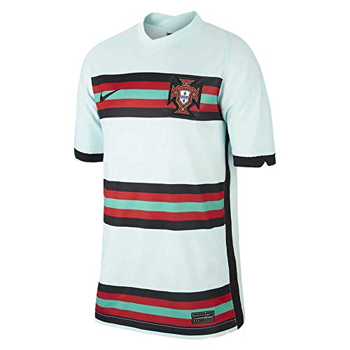 Nike Federation Portugese de Football Breathe Stadium Maillot Exterieur, Mixte Enfant, Multicolore (Teal Tint/Black) S