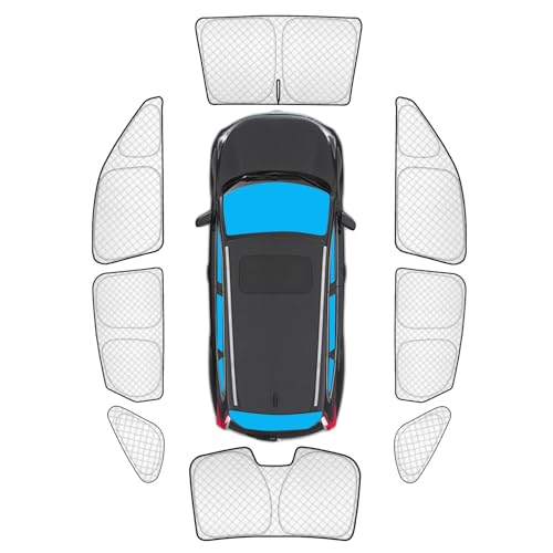 Image of KMF 8pcs Thicken Sun Shades for Honda Civic Sedan 2022-2025(Not Hatchback) Accessories,Full Car Window Covers Sunshade for Windshield Side Rear, UV Block and Blackout Privacy for Camping