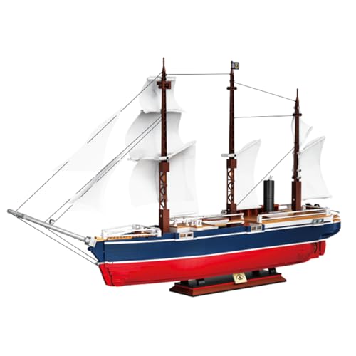 BDYDT Steam Sailboat Set Endurance Steam Sailor Mini Building Blocks Set(1687PCS) Building Set Model Toys Gifts for Kid and Adult,Interesting Gifts for Ship Enthusiasts