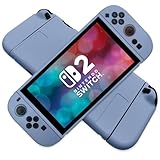 Nintendo Switch 2 ケース TPU （2025年モデル）専用 スイッチ 2 シリコン保護ケース 分体式設計 耐衝撃 NS 2 保護カバー 薄 軽量 着脱簡単 (グレー)