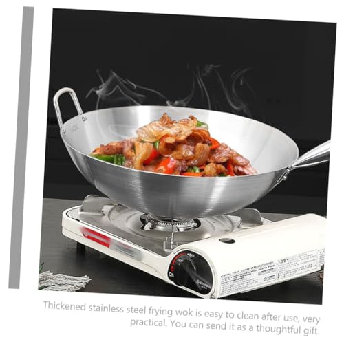 Wok para cocinar reusable con asa de metal miniatura 2