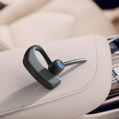 Image of BlueParrott M500‑XT Mono Bluetooth Headset, 93% Noise‑Cancelling AI‑Powered Dual‑Mic, Open‑Ear Design for Rideshare & Delivery Drivers, IP54‑Rated, 11 Hours Talk Time, Black