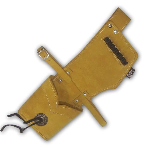CarolUSA Archery, Hunting, Indoor Outdoor Sports, Target Shooting Practicing Suede Leather Hip Side Waist Belt Arrow Quiver with Leather Leg Belt (Left)