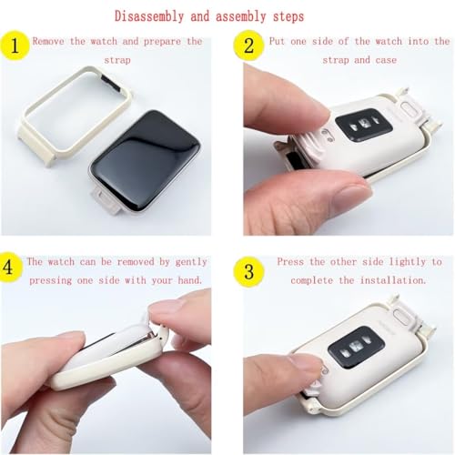 Image of Compatible for Xiaomi Redmi Smart Band Pro Strap,Redmi Smart Band Pro Stainless Steel Metal Replacement Bands Straps Watchband Accessories for Xiaomi Redmi Smart Band Pro Bracelet
