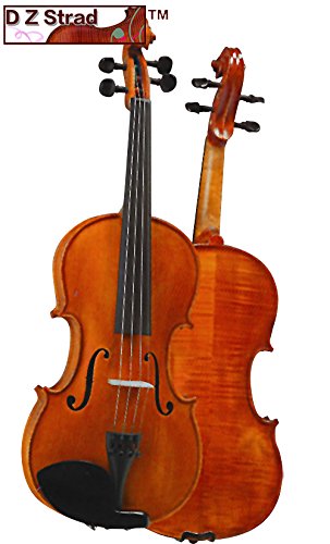 D Z Strad Violin Model 101 Handmade Violin with Case, Bow, Shoulder Rest, and Rosin (1/10 - Size)