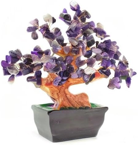 Miniatura 4 de Feng Shui - Árbol de dinero de cristal de cuarzo para la suerte y la riqueza (morado)