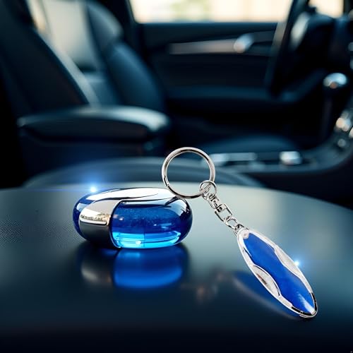 Image of GANPUB 1Pc Blue Car Static Human Body Static Eliminator Discharger Anti-Keychain ESD Tool Car Electricity Releaser, Eliminator Discharge Remover ESD Keyring, Keychains Accessories