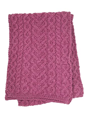 Aran Crafts Women's Irish Knitted Wool Soft Heart...