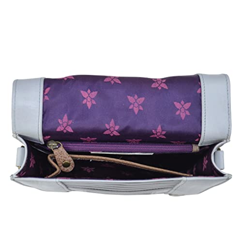 Anuschka Women’s Original Hand-Painted Genuine Leather RFID Small Messenger3