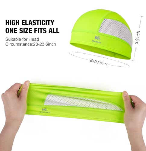 Image of MELASA Cooling Breathable Sweat-Wicking Skull Cap for Cycling & Hard Hat