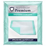 NorthShore Premium, 36 x 36, 40 oz, Green Super-Absorbent Underpads (Chux), Ultra Large, Case/120 (12/10s)